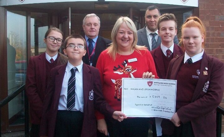 Image of Westleigh Students raise over £5,000 for Wigan & Leigh Hospice